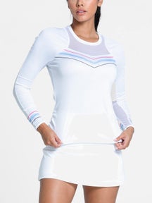 Lucky In Love Women's Blue Streak Long Sleeve