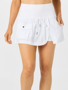 Lucky In Love Women's Cargo Pocket Wrap Skirt - White