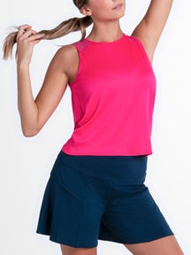 Lucky in Love Women's Core Twist Back Rib Tank - Pink