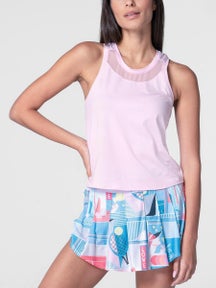 Lucky In Love Women's Linen Goddess Hip Fit Tank