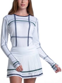 Lucky in Love Women's Preppy Plaid Long Sleeve