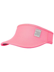 Lucky In Love Women's Stretch Visor - Flamingo
