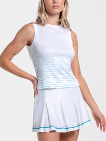 Lucky in Love Women's Waves Rising Tides Muscle Tank