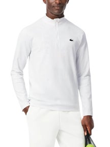 Lacoste Men's Court Essentials Quarter Zip - White