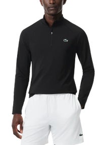 Lacoste Men's Court Essentials Quarter Zip - Black
