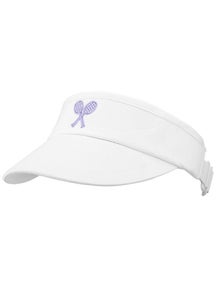 Little Miss Tennis Girl's Visor White/Lavender