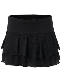 Lucky in Love Women's Core Pleat Tier Skirt - Black