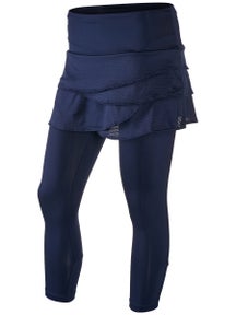 Lucky in Love Women's Scallop Skirt Capri - Navy