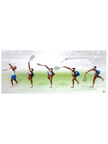 Naomi Osaka Autographed "Art of the Serve" 36x15