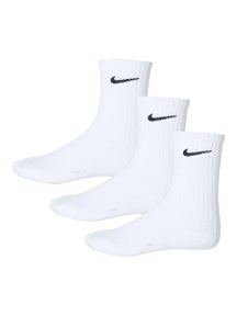 Nike Junior Dri-Fit Cushion Crew 3-Pack Sock White