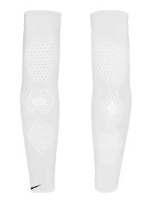Nike Pro Circular Knit Compression Arm Sleeve - White