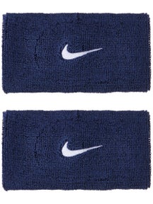 Nike Swoosh Doublewide Wristbands 2Pk Navy/White