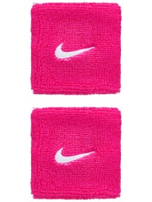 Nike Swoosh Singlewide Wristbands 2 Pk Vivid Pink/White