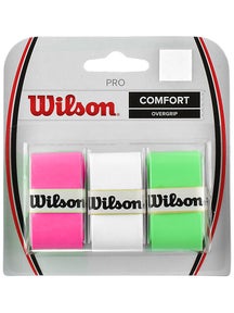 Wilson Pro Overgrip 3 Pack (White Pink Green)