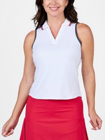 Sofibella Women's Berry Fusion Sleeveless Polo