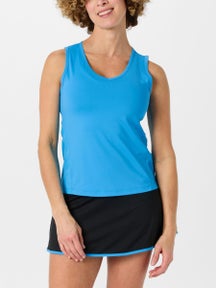 Sofibella Women's Electric Blue V-Neck Tank