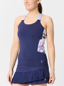 Sofibella Women's Lilac Dream Print Inset Tank