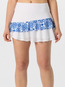 Sofibella Women's Santorini Ruffle Tier Skirt - White