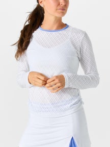 Sofibella Women's Spring Tide Mesh Long Sleeve