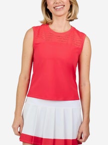 Sofibella Women's Viva Hibiscus Court Sleeveless Tank