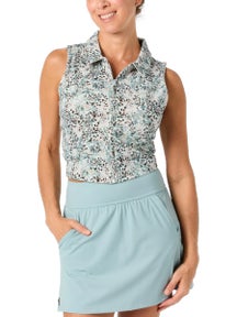 Travis Mathew Women's MoveKnit Print Zip Polo