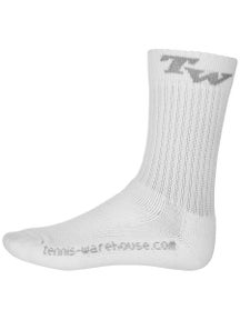 TW Performance Junior Crew Socks White