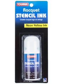 Tourna Racquet Stencil Ink Neon Yellow