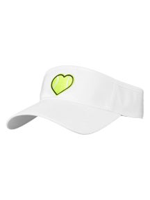 VimHue Women's Tennis Love Visor - White