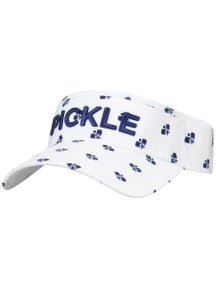 VimHue Women's Pickle Puff Print Visor - Wh/Navy