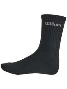 Wilson Core Crew Logo Sock - Black