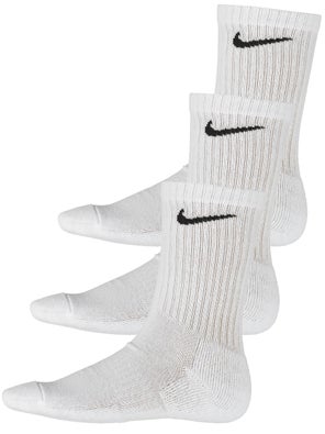 Nike Dri Fit Cushion Crew Sock 3 Pack White Black Tennis Warehouse