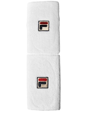 Fila F-Box Doublewide Wristbands White