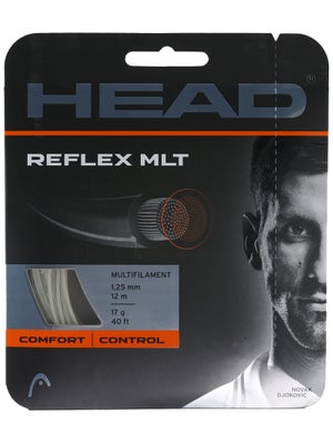 Head Reflex MLT 16G, 17G Tennis String ( 17G Fila Navy/Wt