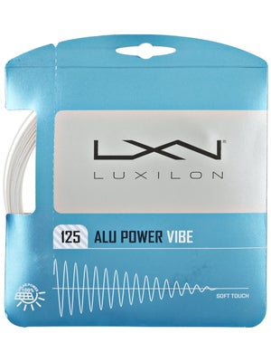 Luxilon ALU Power Vibe 16L/1.25 Tennis String Reel (White/Pearl)