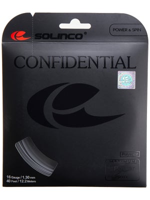 Solinco Confidential ini dirancang untuk pemain yang mencari senar