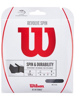 Tennis Warehouse - Wilson Revolve Spin 17/1.25 String Review