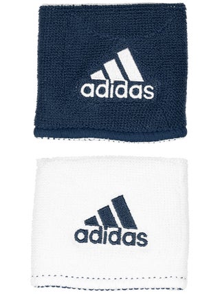 adidas Interval Small Reversible Wristband Navy/White