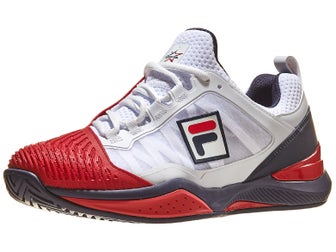 Fila Speedserve USPTA White/Navy/Red Men's Shoes