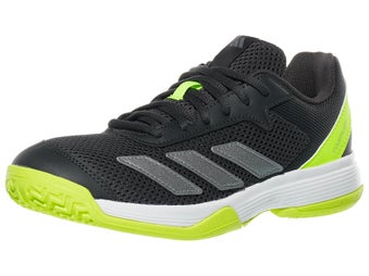 adidas Courtflash K Carbon/Lemon Junior Shoes