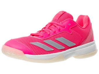 adidas Courtflash K Pink/Silver/White Junior Shoes