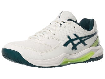 Asics Dedicate 8 Men's Pickleball Shoes - Cream/Teal
