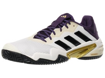 adidas Barricade 13 White/Black/Plum Men's Shoes