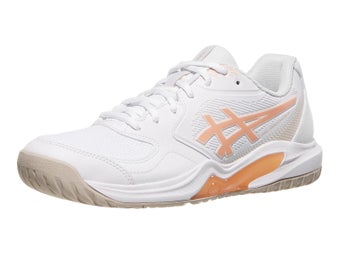 Asics Gel Dedicate 9 Wide White/Orange Women's Shoes
