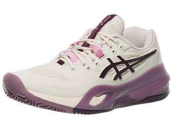 Asics Gel Resolution X Clay Oat/Aubergine Women's Shoes