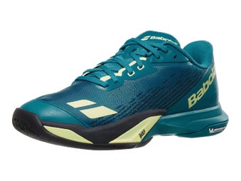 Babolat Jet Mach 4 Blue/Lime Yellow Men's Shoes