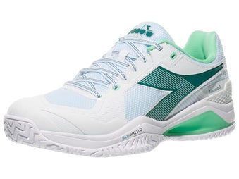 Diadora Blushield Torneo 3 White/Spruce Men's Shoes