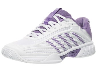 KSwiss Hypercourt Express 3 White/Purple Junior Shoes
