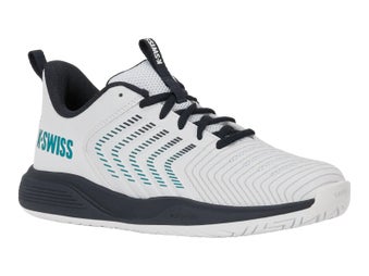 KSwiss Ultrashot Light White/Carbon/Baltic Junior Shoes