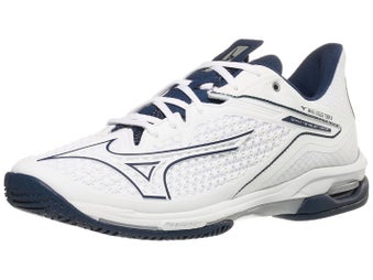 Mizuno Wave Exceed Tour 6 Wh/Dress Blue Men's Shoes 