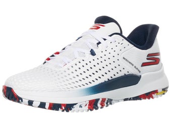 Skechers Viper Court Elite Wh/Red Men's Pickle Shoes